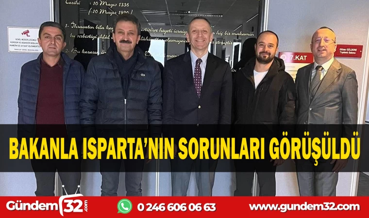 ISPARTA ELMASININ İHRACAT SORUNLARI BAKANLIKLA GÖRÜŞÜLDÜ