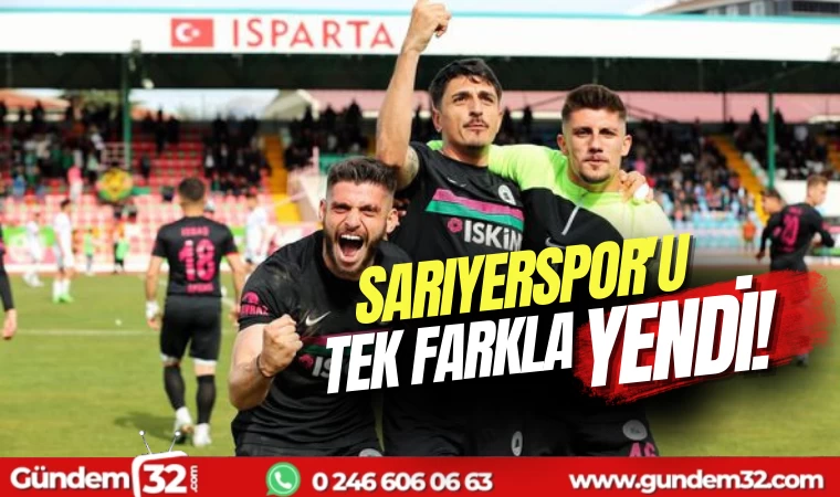 Sarıyerspor'u tek farkla yendi
