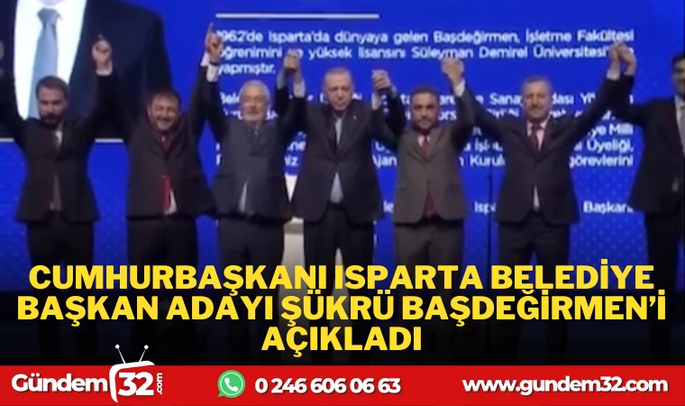 ŞÜKRÜ BAŞDEĞİRMEN RESMEN ADAY OLARAK AÇIKLANDI