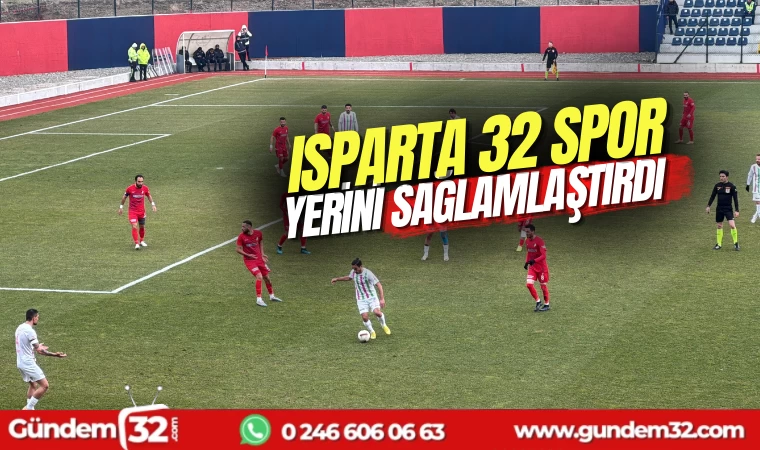 Isparta 32 Spor yerini sağlamlaştırdı