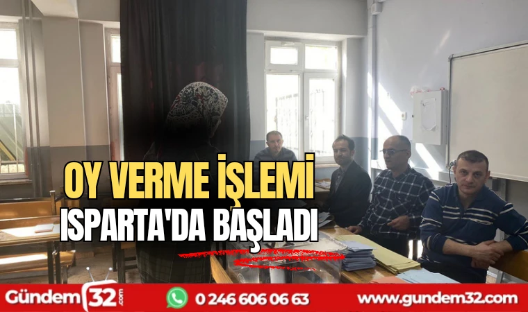 Isparta'da verme işlemi başladı
