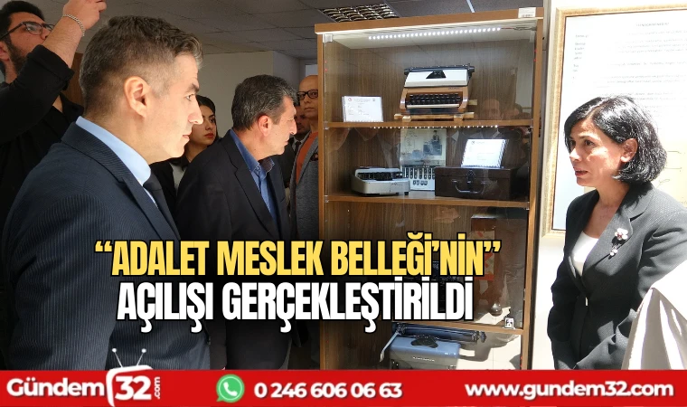 Adalet Meslek Belleği’nin açılışı gerçekleştirildi