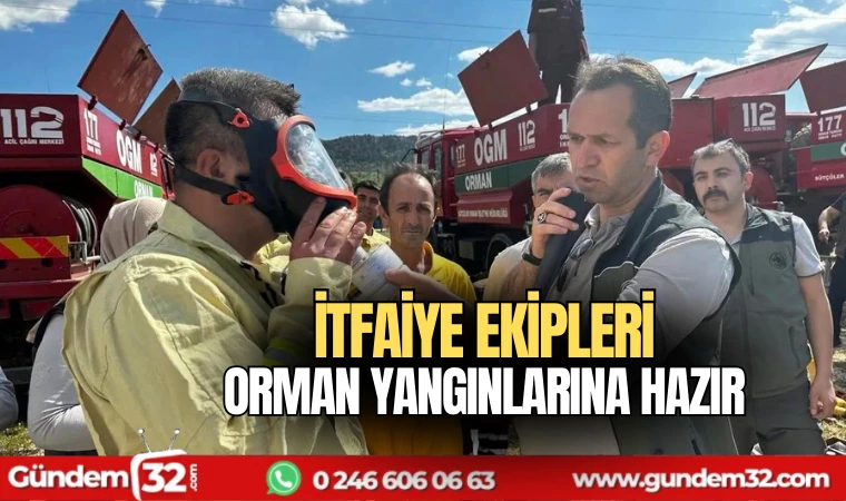 Ekipler orman yangınlarına karşı hazır