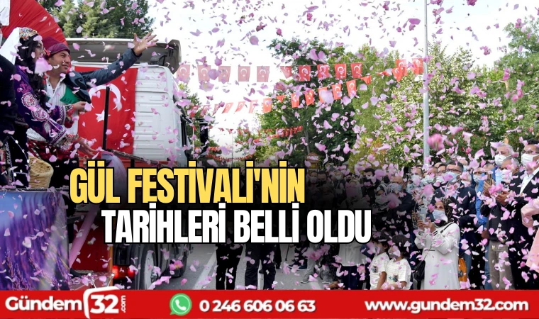 Gül Festivali'nin tarihleri belli oldu