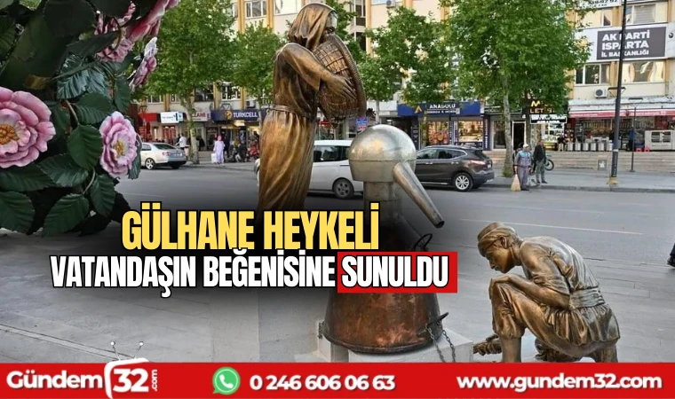 Gülhane Heykeli vatandaşın beğenisine sunuldu