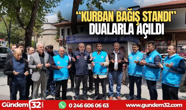 "Kurban Bağış Standı" Dualarla Açıldı