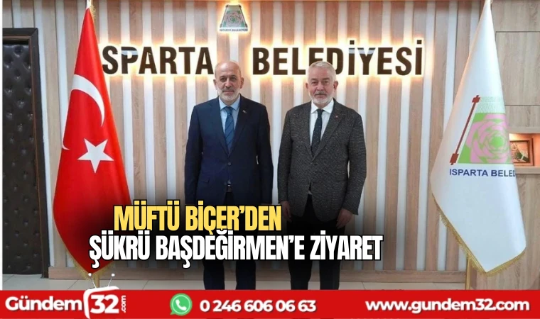 Müftü Biçer'den Şükrü Başdeğirmen'e ziyaret