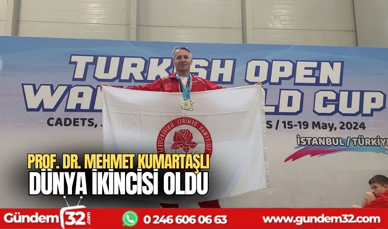Prof. Dr. Mehmet Kumartaşlı Dünya ikincisi oldu
