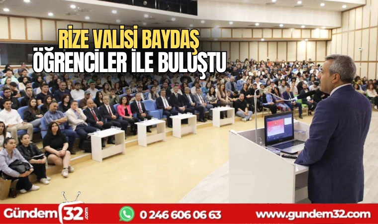 Rize Valisi Baydaş Öğrenciler il buluştu