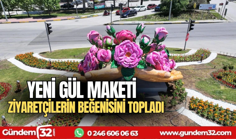 Yeni Gül maketi ziyaretçilerin beğenisini topladı