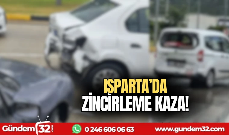 Isparta'da zincirleme kaza