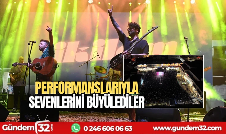 Performanslarıyla sevenlerini büyülediler