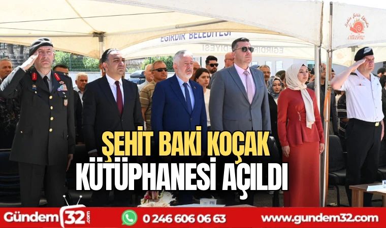 Şehit Baki Koçak kütüphanesi açıldı