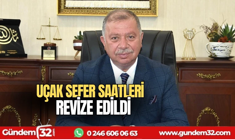 Uçak Sefer Saatleri Revize Edildi