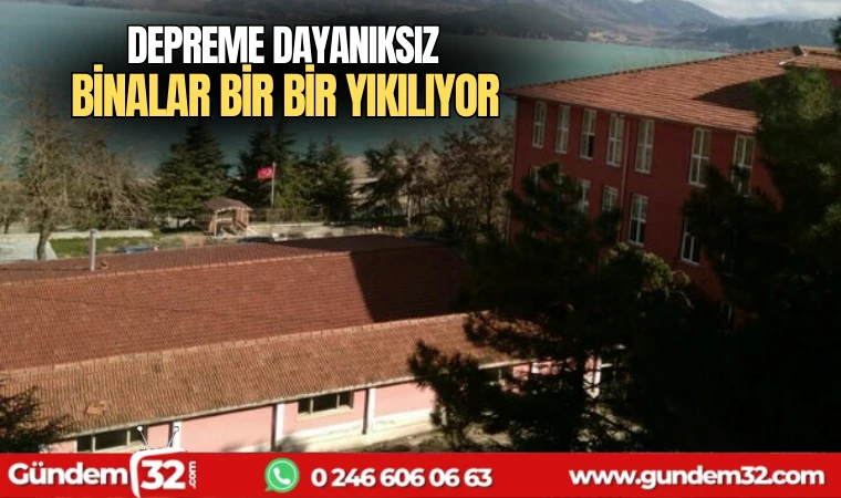 Depreme dayanıksız binalar bir bir yıkılıyor