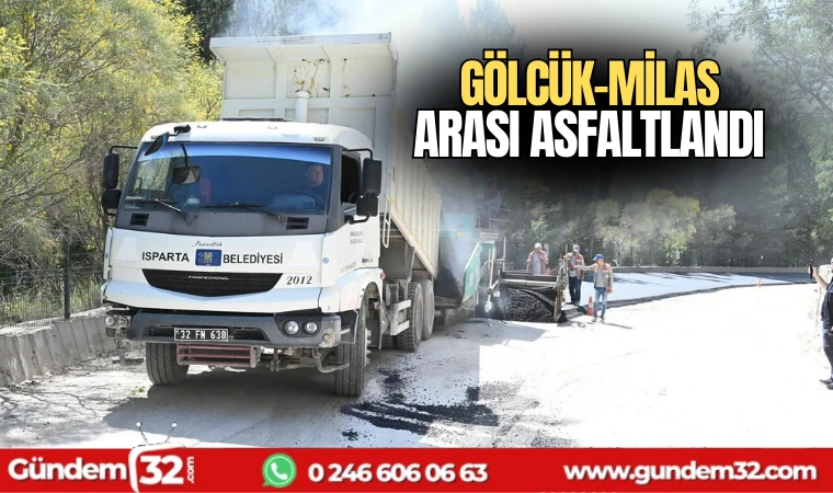 Gölcük-Milas arası asfaltlandı