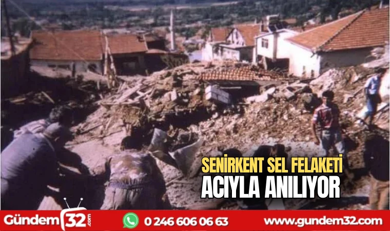 Senirkent Sel Felaketi acıyla anılıyor