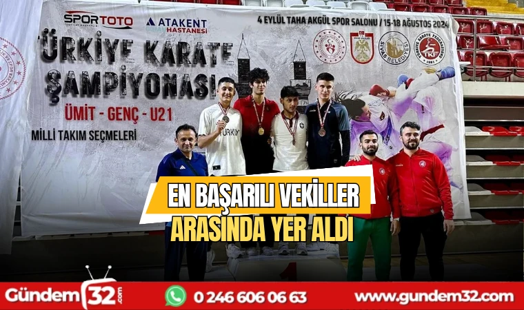 En başarılı vekiller arasında yer aldı