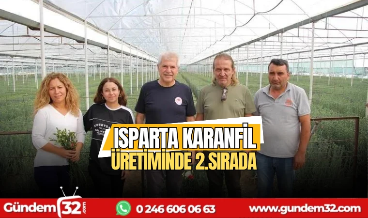 Isparta karanfil üretiminde 2.sırada