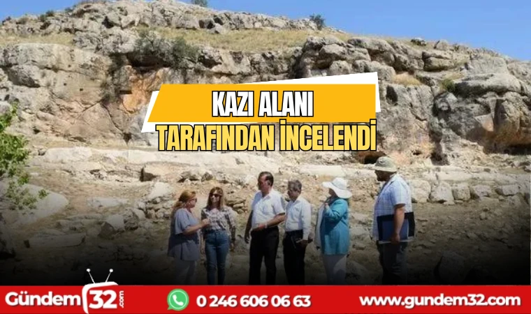 kazı alanı ekipler tarafından incelendi