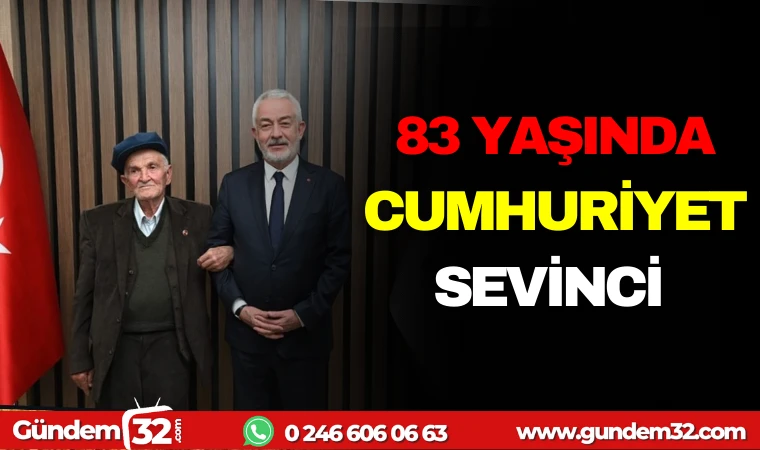 83 YAŞINDA CUMHURİYET SEVİNCİ