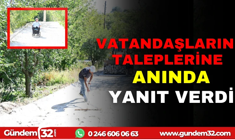 YAKAÖREN KÖYÜNDE ENGELLİ BİREYLERİN İHTİYAÇLARINA ANINDA MÜDAHALE EDİLDİ