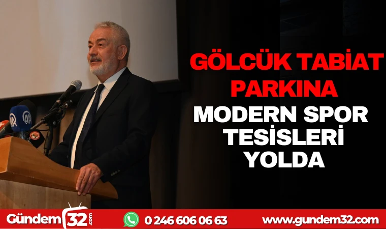 GÖLCÜK TABİAT PARKI'NDA MODERN SPOR TESİSLERİ YOLDA