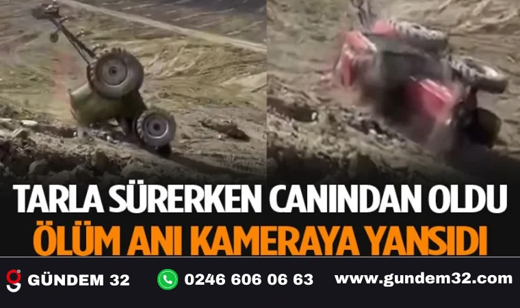 Tarla sürerken canından oldu