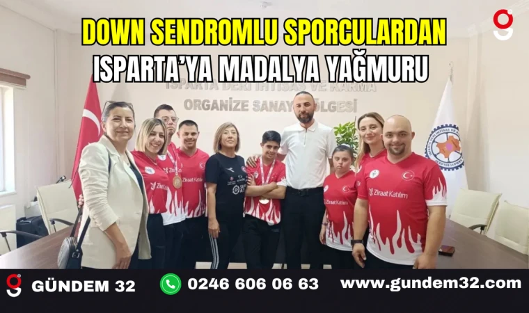 Down Sendromlu Sporculardan Isparta’ya Madalya Yağmuru