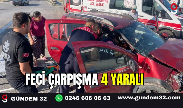 Feci Çarpışma: 4 Yaralı