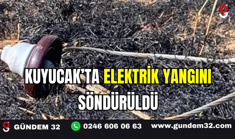Kuyucak’ta Elektrik Yangını Söndürüldü