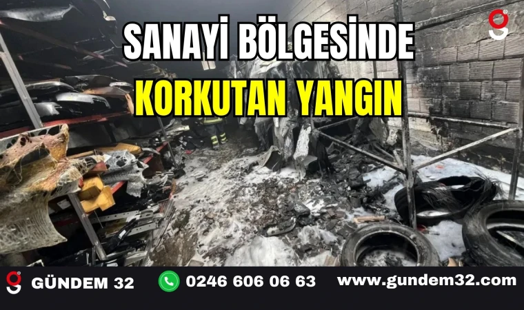 Sanayi Bölgesinde Korkutan Yangın