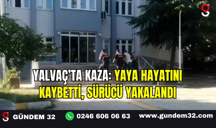 Yalvaç’ta Kaza: Yaya Hayatını Kaybetti, Sürücü Yakalandı