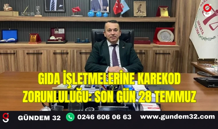 Gıda İşletmelerine Karekod Zorunluluğu: Son Gün 28 Temmuz