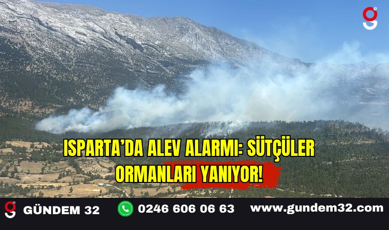 Isparta’da Alev Alarmı: Sütçüler Ormanları Yanıyor!