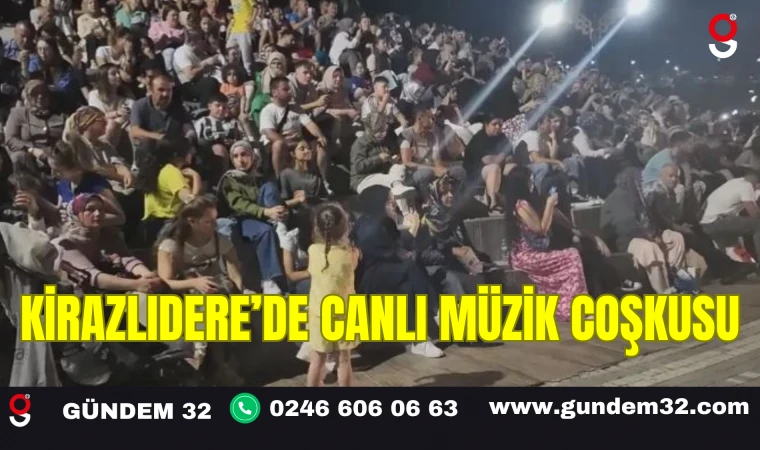 Kirazlıdere’de Coşkulu Canlı Müzik Gecesi