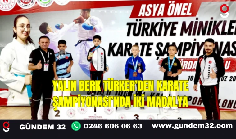 Yalın Berk Türker’den Karate Şampiyonası’nda İki Madalya