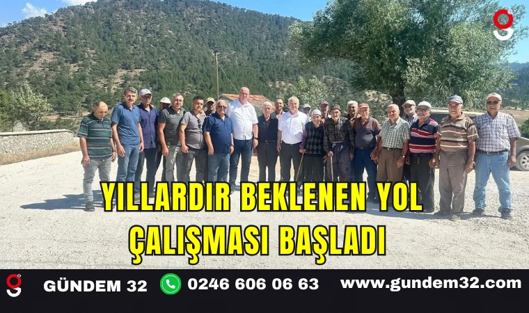 Yıllardır Beklenen Yol Çalışması Başladı