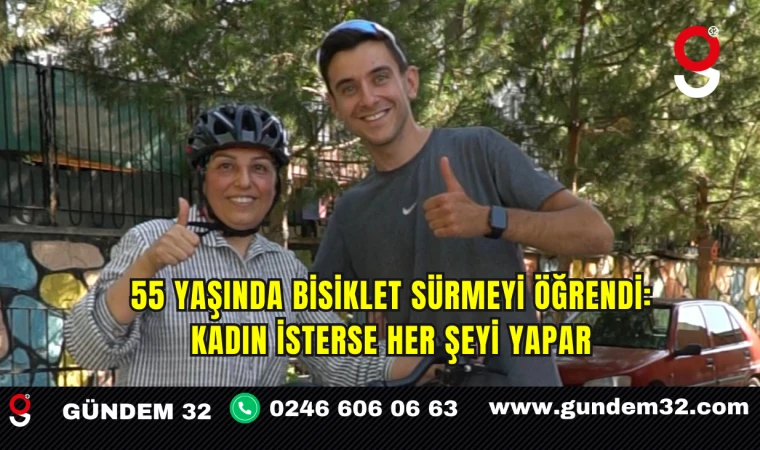55 Yaşında Bisiklet Sürmeyi Öğrendi: Kadın İsterse Her Şeyi Yapar