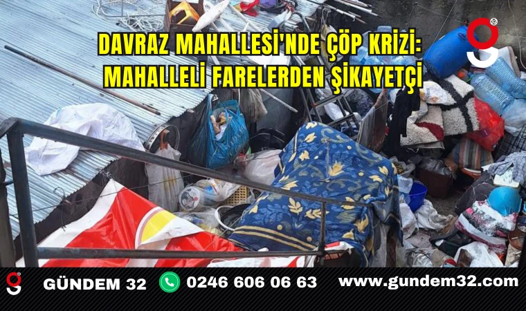 Davraz Mahallesi'nde Çöp Krizi: Mahalleli Farelerden Şikayetçi