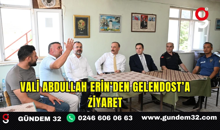 Vali Abdullah Erin’den Gelendost’a Ziyaret