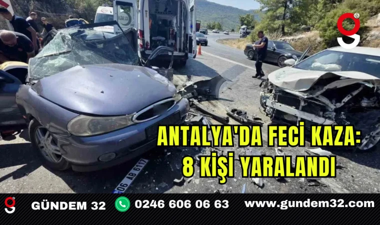 Antalya'da Feci Kaza: 8 Kişi Yaralandı