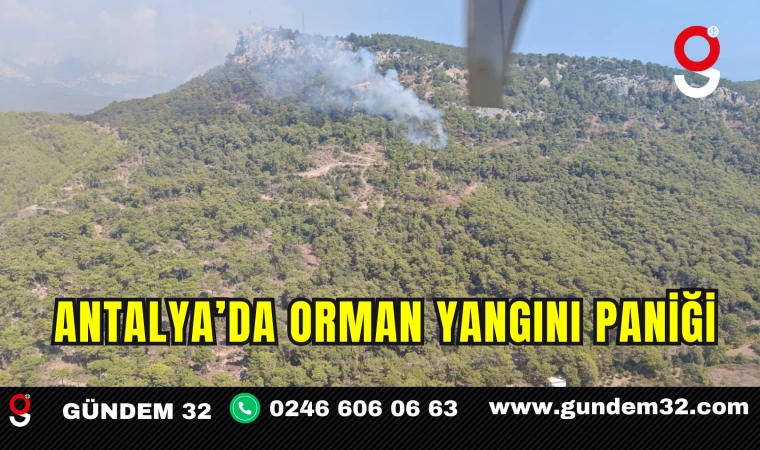 Antalya’da Orman Yangını Paniği
