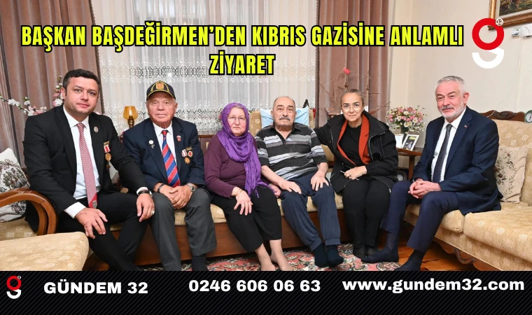 Başkan Başdeğirmen’den Kıbrıs Gazisine Anlamlı Ziyaret