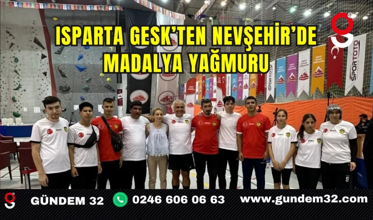Isparta GESK’ten Nevşehir’de Madalya Yağmuru