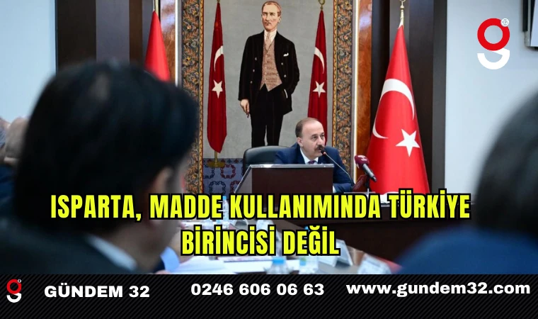 Isparta, Madde Kullanımında Türkiye Birincisi Değil
