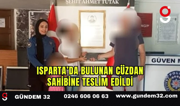 Isparta’da Bulunan Cüzdan Sahibine Teslim Edildi
