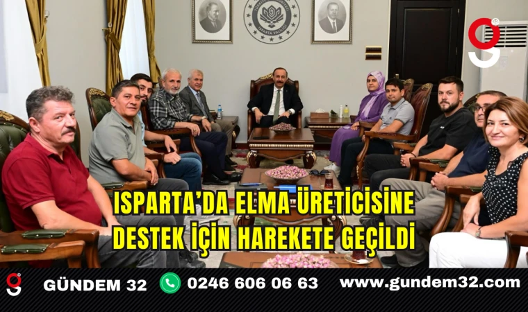 Isparta’da Elma Üreticisine Destek İçin Harekete Geçildi
