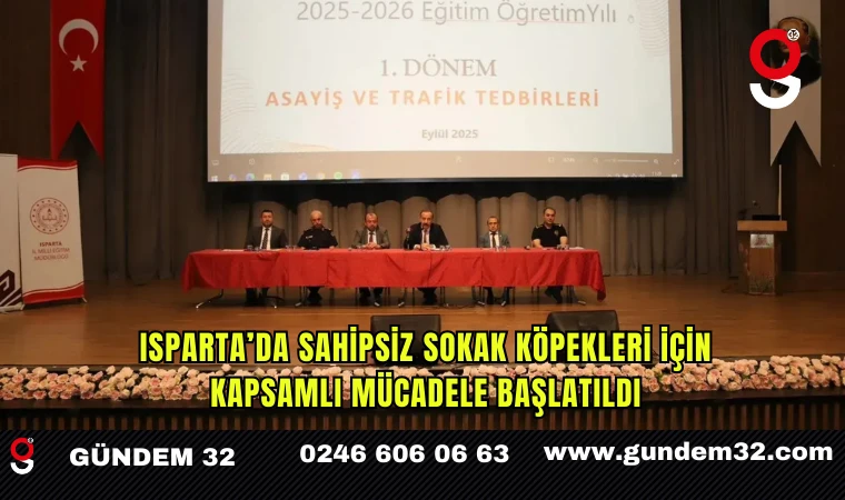 Isparta’da Sahipsiz Sokak Köpekleri İçin Kapsamlı Mücadele Başlatıldı