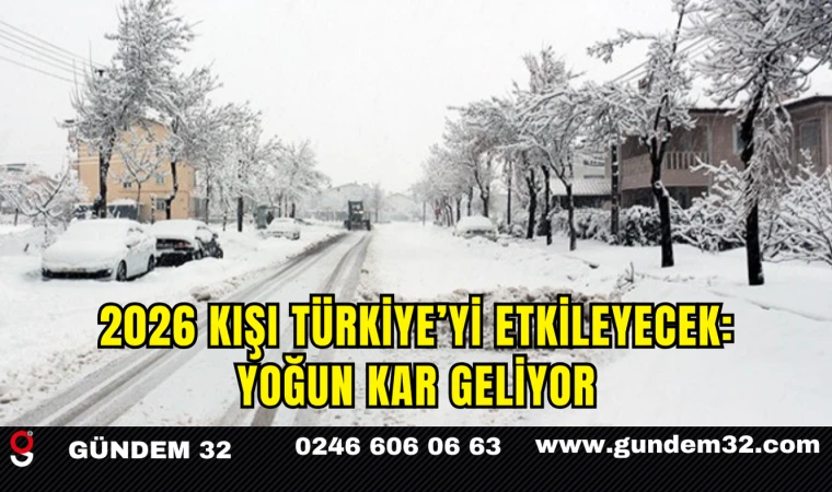 2026 Kışı Türkiye’yi Etkileyecek: Yoğun Kar Geliyor